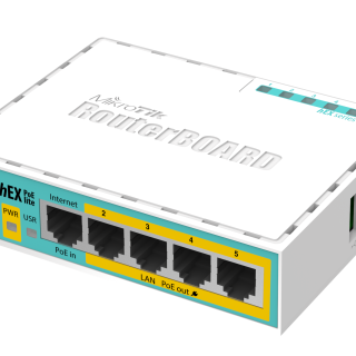 MikroTik - hEX PoE lite - ETHERNET ROUTER