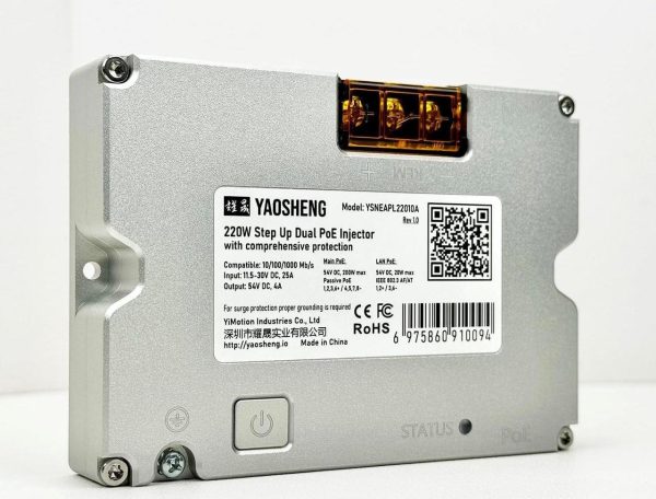 Yaosheng 220W Step Up Dual Poe Injector For Starlink Gen3 - Image 7