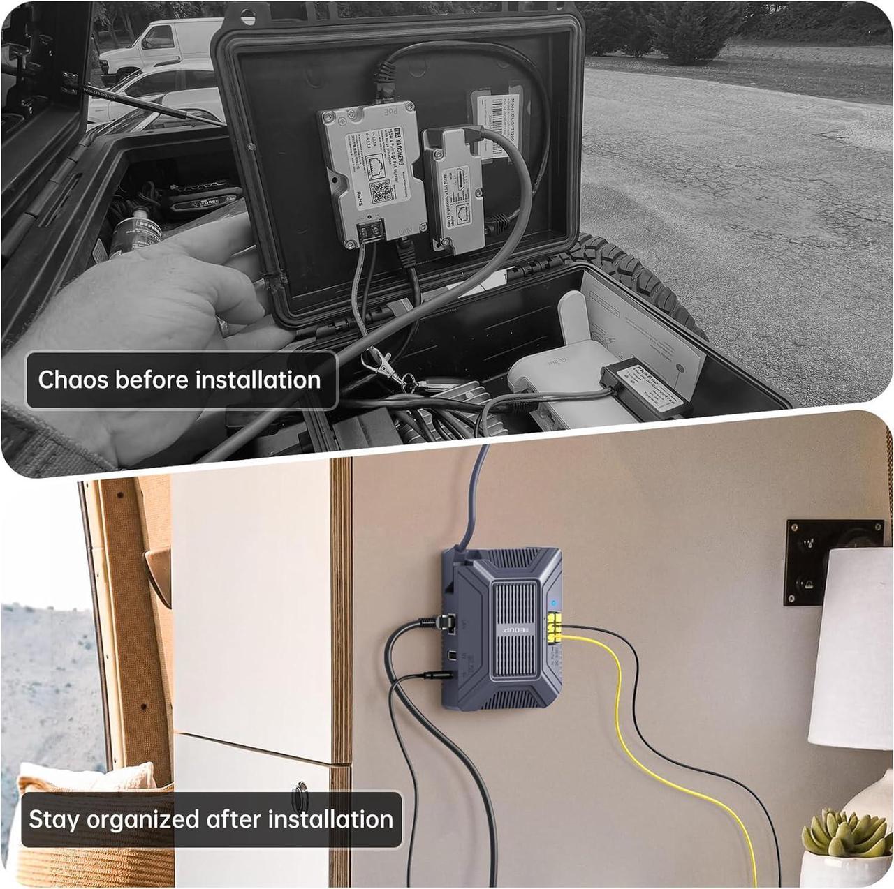 Starlink Poe Injector - 180W 5-In-1 Gige Passive &Amp; Esd Protection For Starlink Dishy V2, 1000Mbps Starlink Ethernet Adapter With Usb &Amp; Type-C Power Output For Starlink Standard Actuated (Gen 2) - Image 6