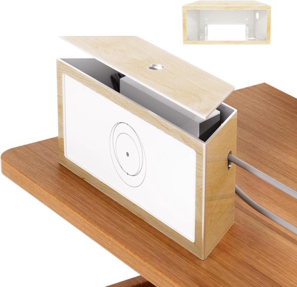 Starlink Router Gen 3 Mount, Wood Grain Starlink Router Wall Mount Box With Starlink Power Supply Mounting Kit Starlink V3&Amp;Gen 3 High-Performance Standard Router Box