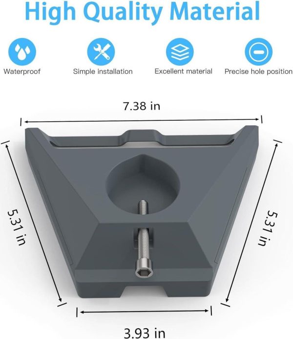 2 In 1 Starlink Gen 3 Router Mount &Amp; Starlink V3 Power Supply Brackets Holder + Starlink Gen 3 Dish Pipe Adapter Star Link V3 Pole Adapter Mount - Image 3