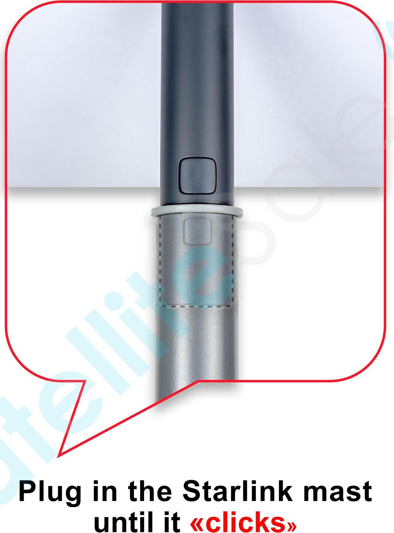 Satellitesale Universal J Pipe Roof Antenna Mount 1-5/8 Diameter Compatible With Dish Network Satellite Dishes 22 Inches Long - Image 3