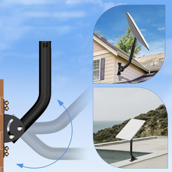 Allmaybe Adjustable Starlink Mounting Kit For Starlink Dishy Mast Starlink V2 Satellite Internet Installation Kit Accessories - Image 2