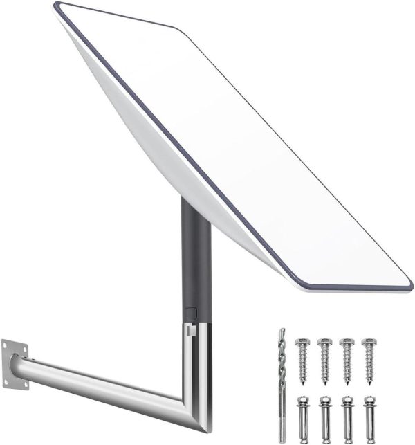 Bywen Satellite Tv Wall Ceiling Mount, Star Link Mount, Pole Mount For Starlink, Roof Mount (Right Angle Long)