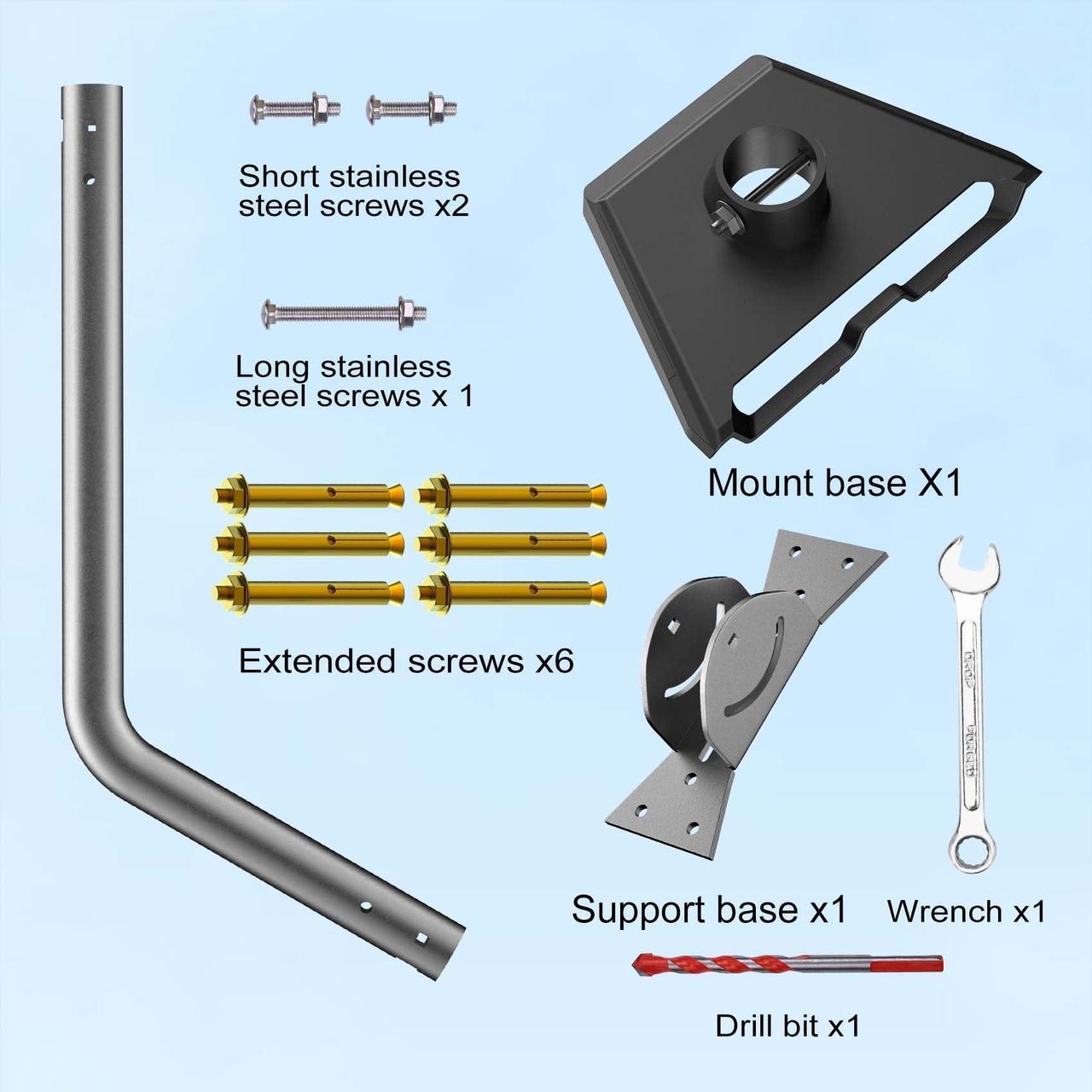 Starlink Gen 3 Mount, Starlink Roof Mount Compatible With V3 Starlink Standard Dish, Starlink Long Wall Mount, Starlink Mounting Kit, Starlink Pole Mount (Gen 3) - Image 4