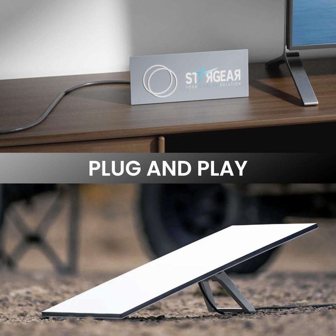 Klutchtech Starlink Gen 3 Cable 16.4Ft, Starlink Cable Extension For Starlink Rectangular Satellite V3 Starlink Accessories Waterproof (5M/16.4Ft) Gray - Image 2