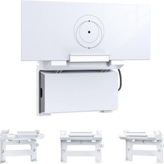 NGAKONA Mount for Starlink Mesh Router Gen 3 + StarLink Power Supply Brackets Holder V3 - Star Link Internet Kit Satellite, Signal Integrity Space Saving, ABS Stability Wall Holder (2 in 1 Mount)