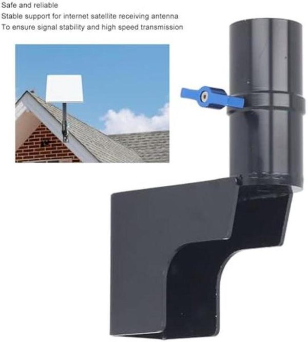 Short Wall Mount, Roof Mount, Star Link Pole Mount, Mounting Kit, Mounting Bracket For Internet Kit Satellite With 10Xaccessories (Black) - Image 3