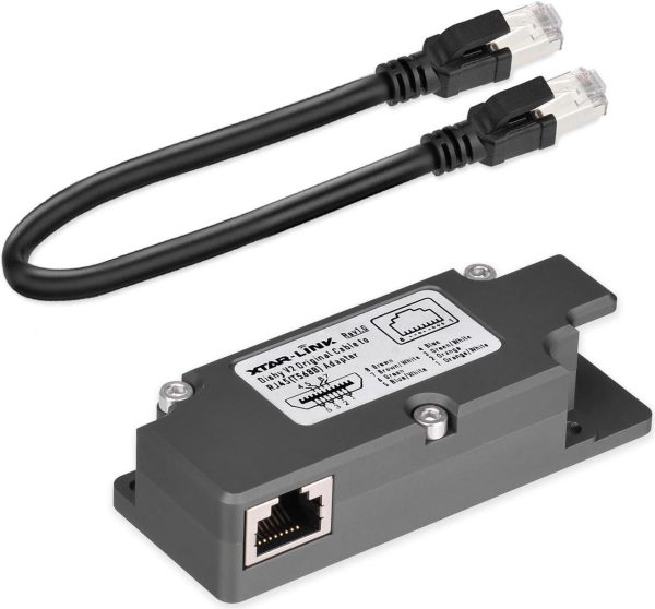 Elfculb Starlink Ethernet Adapter,Starlink Dishy V2 To Rj45 Adapter With Ethernet Cord For Starlink Satellite Service