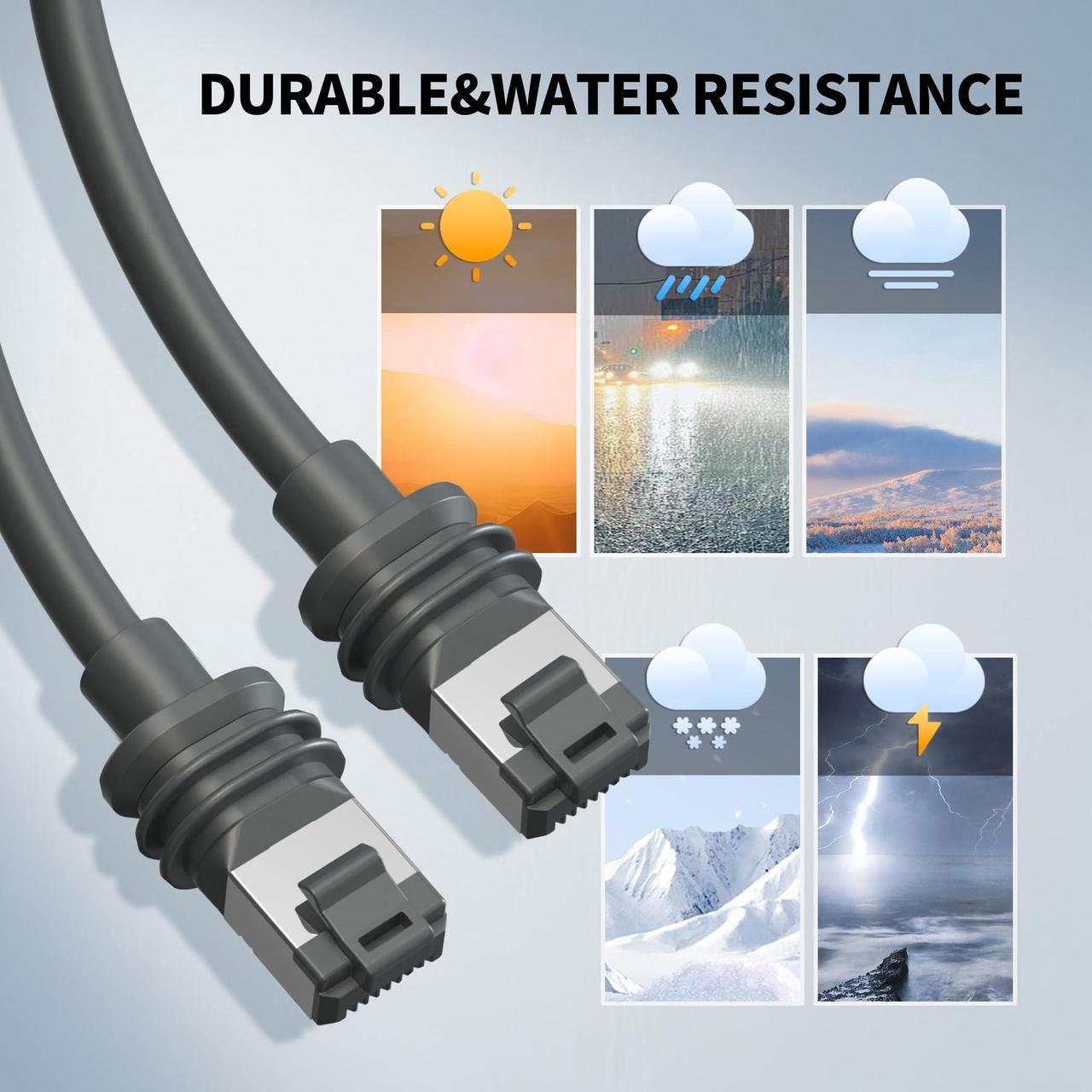 Lucmo Starlink Gen 3 Cable 150Ft / 46M For Starlink Generation 3, Replacement Extension Starlink Ethernet Cable Waterproof, Grey - Image 5