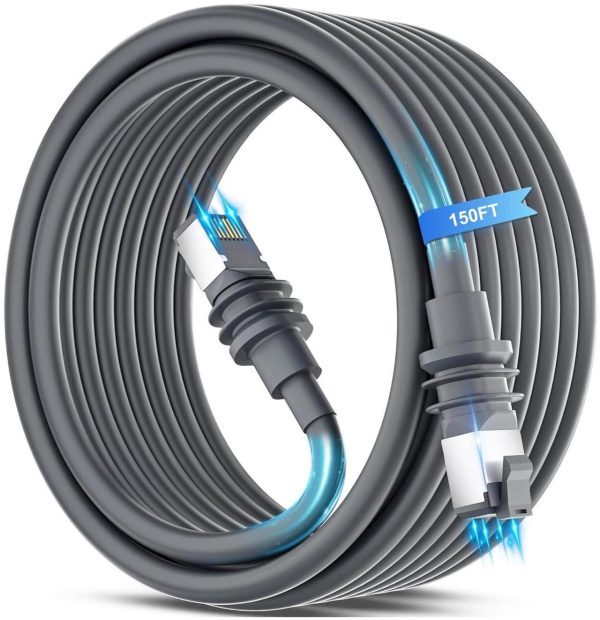 Lookdnds Starlink Gen 3 Cable 150 Ft / 46M Ethernet Extension Cable Waterproof Satellite Replacement Standard V3 Cable For Starlink, Star Links Internet Routing Kit Cable Sata Cable Accessories