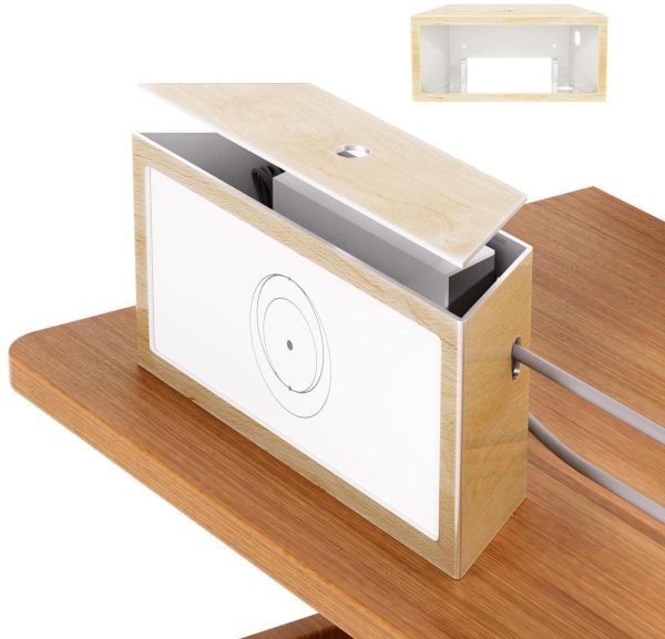 Starlink Router Gen 3 Mount, Wood Grain Starlink Router Wall Mount Box With Starlink Power Supply Mounting Kit Starlink V3&Amp;Gen 3 High-Performance Standard Router Box (Wood Acrylic)