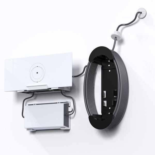 Xlttywl Starlink Gen 3 Mount, Starlink Gen 3 Router Mount With Starlink Power Supply, Starlink Cable Caddy With Two Cable Grommet Mounting Kit For Starlink Gen 3 Standard Dishy