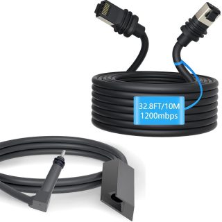 YBSGO Starlink Gen2 Ethernet Adapter and 32.8FT/10M Starlink Gen3 Cable