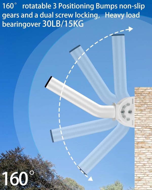 Universal Antenna Mount,11 Inches J Pole And Wall-Mounted Mounting Bracket For Outdoor Point To Point Access Point Cpes, Tv Antennas, Wireless Bridges, Starlink Mini Dish And More - Image 2
