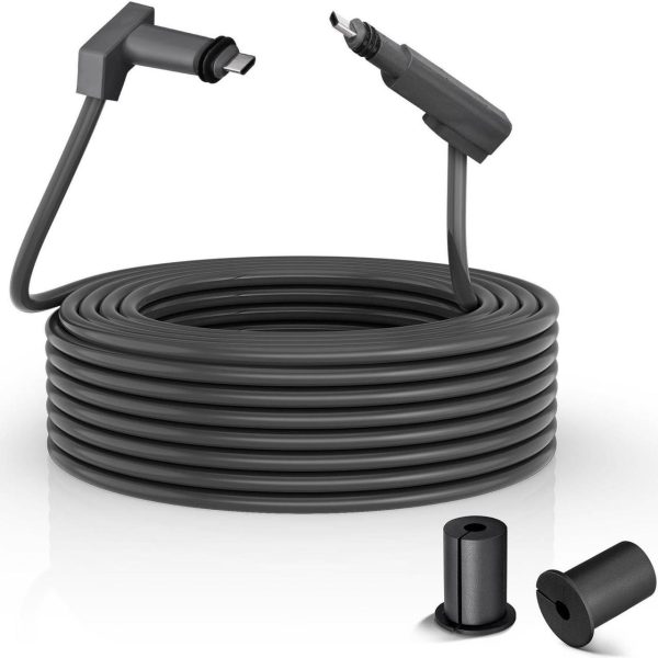 Godpee 75Ft Replacement Cable For Starlink V2 Gen2 Satellite Dish Antenna - Faster Transmission/Better Anti-Interference - Extension Cables Wire With Cable Feed Through Bushings For Starlink Gen 2