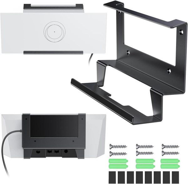 Starlink Gen 3 Router Mount, Starlink Standard V3 Mesh Router Gen3 &Amp; Power Supply 2-In-1 Metal Wall Mount Kit,Starlink Mounting Kit Accessories For Starlink V3 &Amp; Gen 3 Mesh Router Node