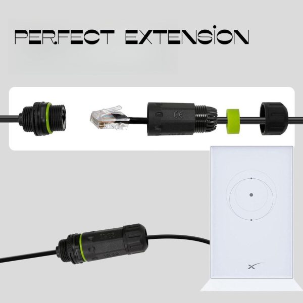Galeith Starlink Cable Extension &Amp; Repair Kit, Starlink Spx Plug To Rj45 Solution, With 150Ft Cable, Extension To 225Ft, Speeds Up To 1200Mbps, 24Awg Copper, Waterproof Gray - Image 5