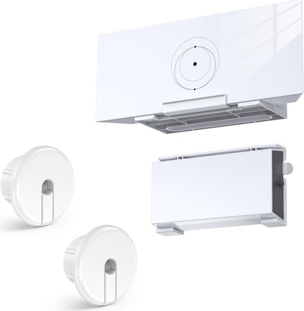 Mount For Starlink Mesh Router Gen 3 + Starlink Power Supply Brackets Holder V3 + 1-Inch Wall Bushing Internet Kit Satellite, Signal Integrity Space Saving, Abs Stability Wall Holder