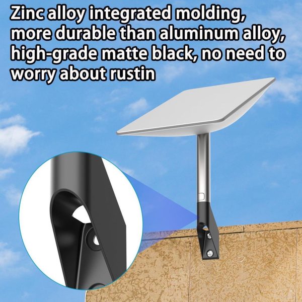 Buj Starlink V2 Short Wall Mount,Starlink Mounting Kit, Starlink Wall Mount, Starlink Roof Mount, Starlink Pole Mount, Starlink Mount, For Starlink Internet Kit Satellite, Compatible With V2 Starlink - Image 3