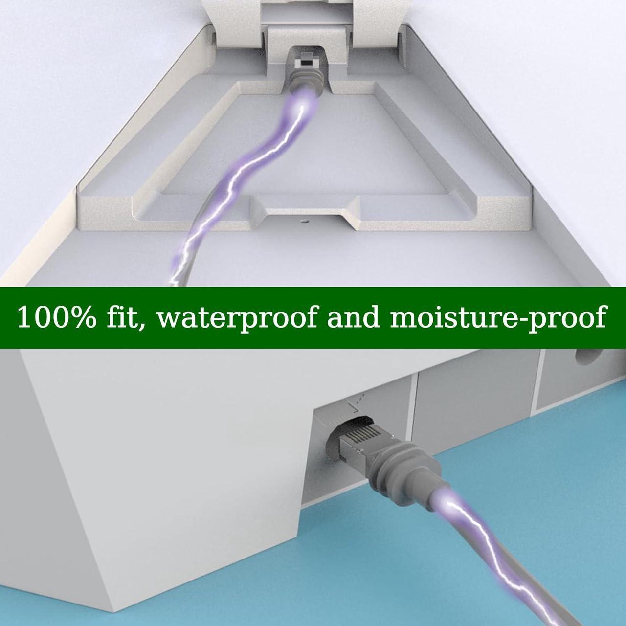 Fuwkeo Heavy-Duty Shielded Outdoor Cable For Starlink Gen 3 - Pe Cover, Waterproof, Uv Resistant, Direct Burial, In-Ground - Compatible With Starlink V3 Dish And Starlink Mini (100Ft/30M) - Image 3