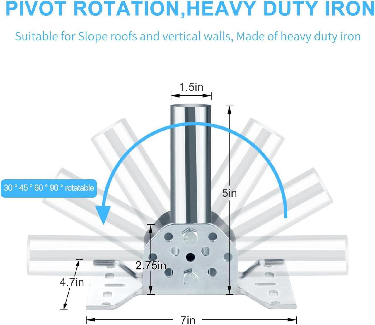 Kineeple For Starlink Gen 3 Mount,Starlink Gen 3 Pivot Mount,Starlink Gen 3 Roof Mount,Starlink Gen3 Pole Mount,Starlink Gen3 Wall Mount,Starlink Gen 3 Pipe Adapter Mounting Kit Combination - Image 2