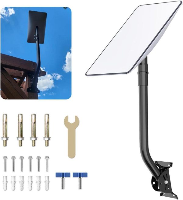 Starlink Mounting Kit Compatible With V2 Starlink, Adjustable Starlink Mounting Kit, Starlink Long Wall Mount, Starlink Roof Mount For Starlink Internet Kit