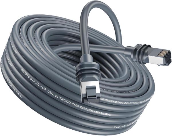 Ablian Starlink Gen 3 Replacement Cable 150Ft(46M),Waterproof Starlink Extension Cable V3 For Starlink Internet Kit Satellite V3,Fast &Amp; Stable Starlink Ethernet Cable Gen 3/Mini