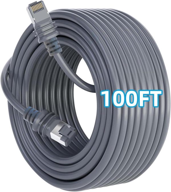 Beyork Starlink Gen 3 Cable, 100Ft Starlink Ethernet Extension Replacement Standard Cord Compatible With Starlink Gen3/V3, Waterproof And Dust-Proof, 26Awg