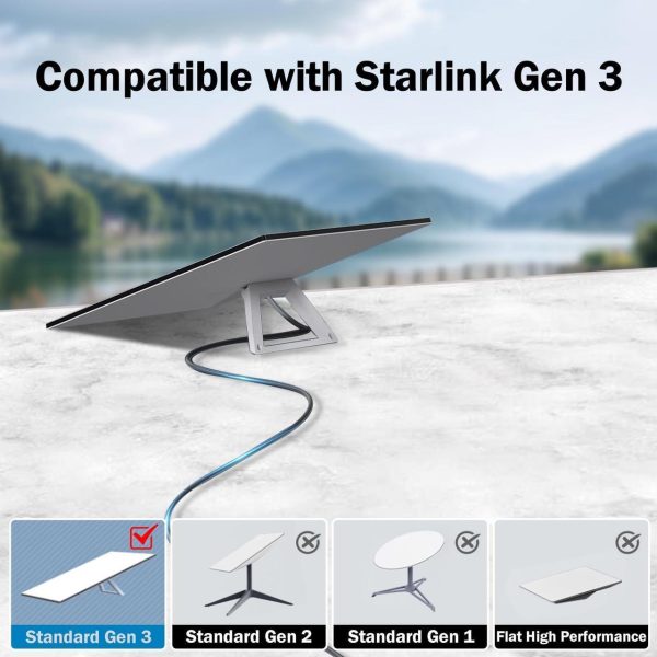 Beyork Starlink Gen 3 Cable, 100Ft Starlink Ethernet Extension Replacement Standard Cord Compatible With Starlink Gen3/V3, Waterproof And Dust-Proof, 26Awg - Image 3