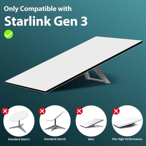 Starlink Gen 3 Cable, 75Ft/23M Starlink Replacement Cable For Starlink Gen3 Rectangular Satellite, Starlink Extension Cable Starlink Accessories Waterproof With End Caps For Starlink V3 Cable, Grey - Image 2