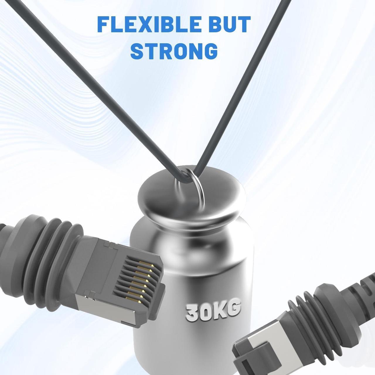 Zinweyton Cable Gen3 75Ft For Starlink Gen 3 Standard Kit, Ethernet Cable For Star Link V3 Waterproof Grey - Image 5