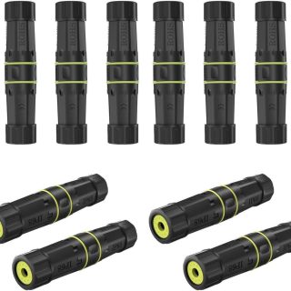 ZUZONG IP68 Waterproof Cat7 RJ45 Coupler, 10GB Shielded Pure Copper Ethernet Coupler IP68 Waterproof Ethernet Outdoor LAN Connector for Starlink/Cat5/Cat6/Cat6A/Cat7/Cat8 Ethernet Cable(10 PCS Female)