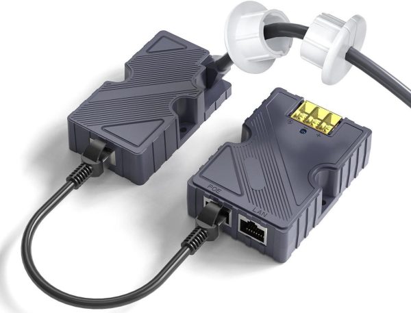 Xlttywl Starlink Poe Injector-150W Gige Passive Abs With Starlink Ethernet Adpater Kit- Surge &Amp; Esd Protection With High-Speed Network, Ideal For Starlink Internet Kit Satellite