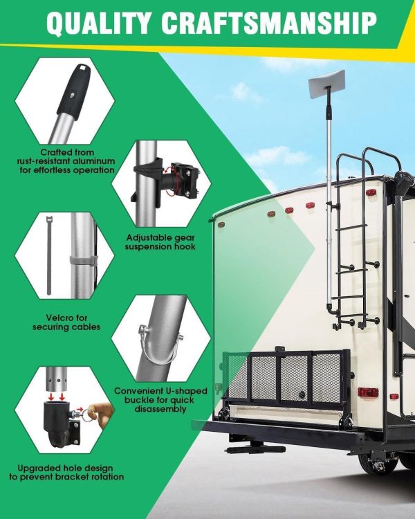 Starlink Rv Pole With Ladder Mounting Bracket Fit For Starlink 2Nd Generation - Image 3