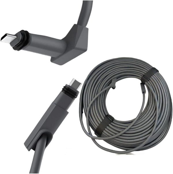 Starlink Cable Cord 30Ft Rectangular Dish To Router V2 30Ft Replacement Cable Cord, Grey
