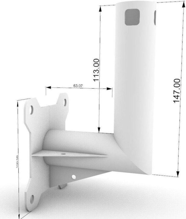 Starlink Mountshort Wall Mount, Wall-Mounted Mount, Starlink Mounting Kit For Starlink Internet Kit Satellite, Mount Compatible With Starlink For Wall Eave Fascia Installation - Image 3