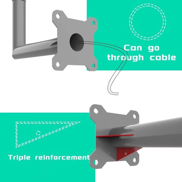 Starlink Mountshort Wall Mount, Wall-Mounted Mount, Starlink Mounting Kit For Starlink Internet Kit Satellite, Mount Compatible With Starlink For Wall Eave Fascia Installation - Image 5