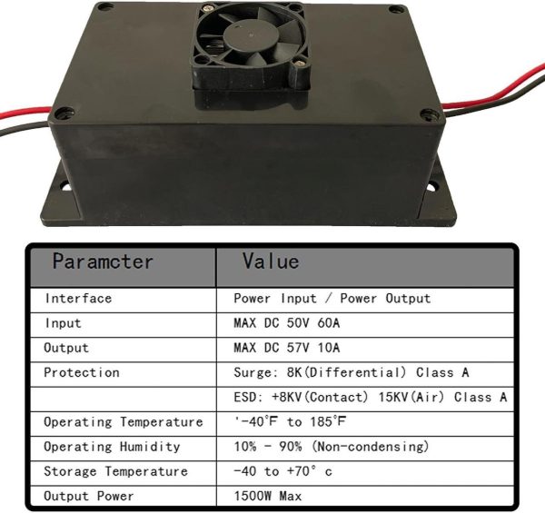 Starlink Gen 3 Dishstarlink Gen 3 Power Converter For 12V-50V Powerstep Up Power Adapter Forrv/Outdoor Maximize Power Conversion Efficiency, Reducing Energy Loss - Image 4