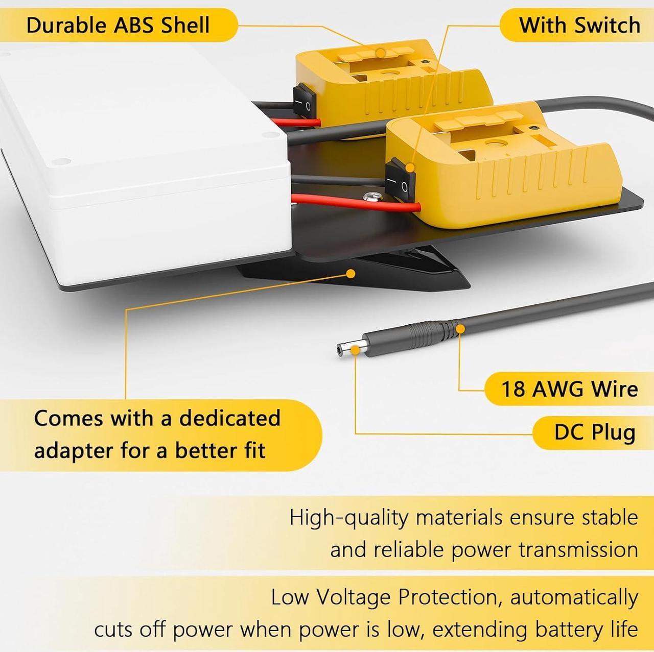 Starlink Mini Battery Adapter For Dewalt Battery, Starlink Mini Battery Pack, Small And Portable Starlink Mini Mounting Kit, Starlink Mini Power Adapter, With Starlink Mini Mount Adapter - Image 3