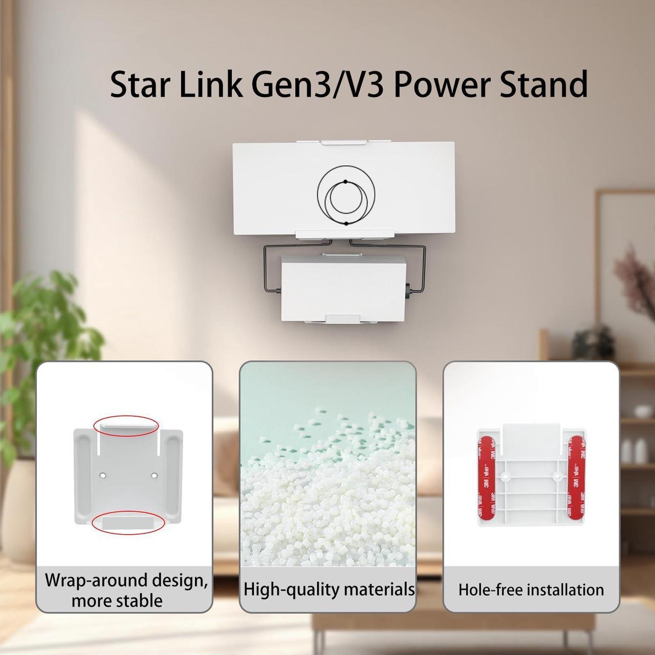 Starlink Gen 3 Mount, Starlink Power Supply Mounting Kit With Starlink Gen 3 Router Wall Mount For Starlink Gen3 &Amp; V3 High Performance Standard Router - Image 3