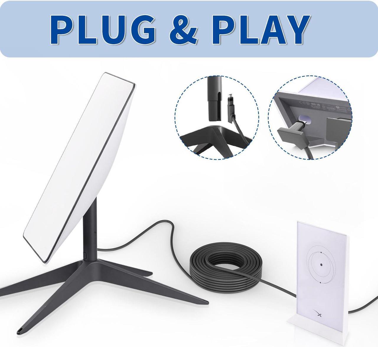 Godpee 50Ft Replacement Cable For Starlink V2 Gen2 Satellite Dish Antenna - Faster Transmission/Better Anti-Interference - Extension Cables Wire Accessories For Starlink Gen 2 - Image 4