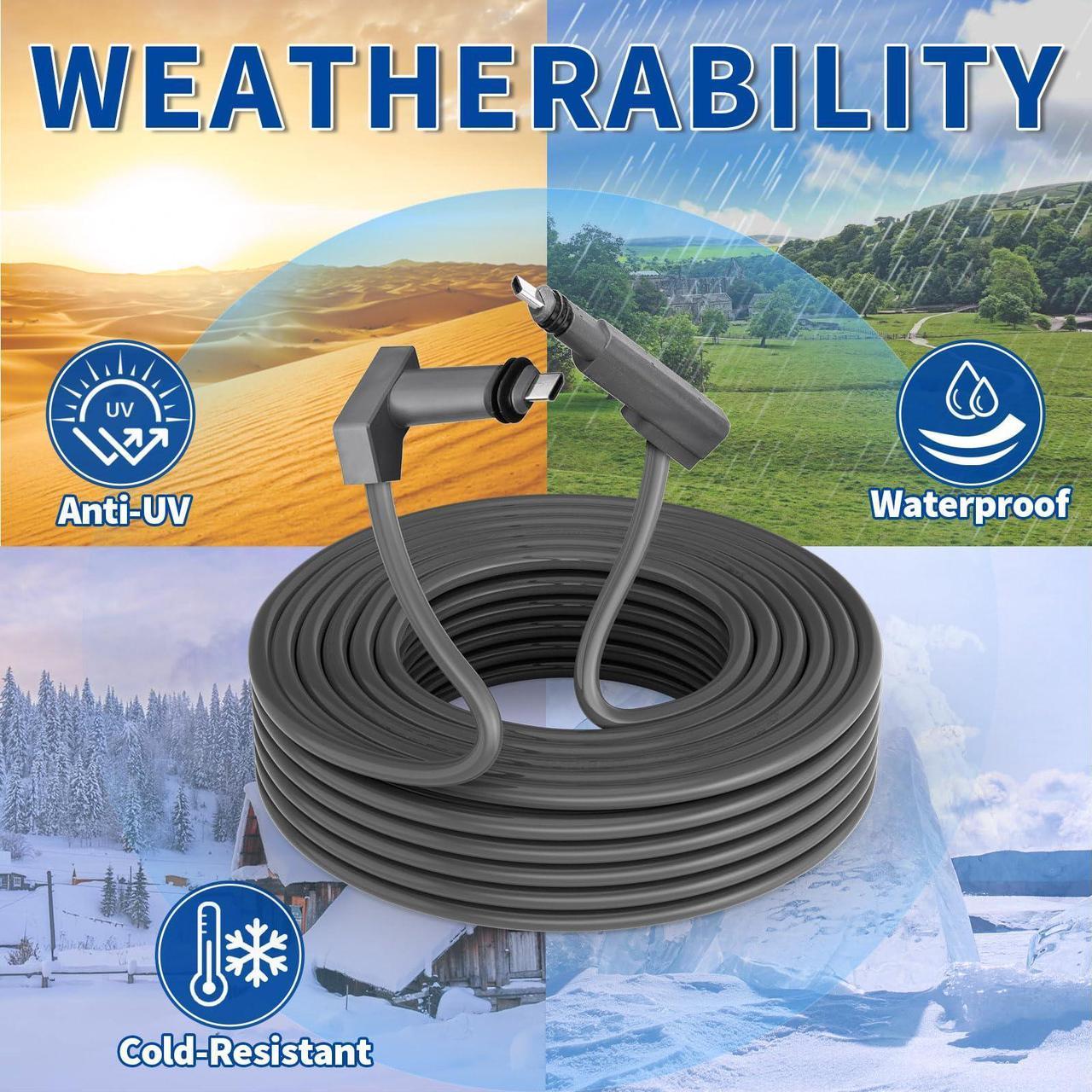 Godpee 50Ft Replacement Cable For Starlink V2 Gen2 Satellite Dish Antenna - Faster Transmission/Better Anti-Interference - Extension Cables Wire Accessories For Starlink Gen 2 - Image 5