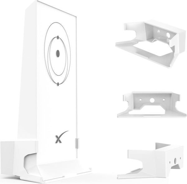 Msaff Starlink Mount For Starlink Mesh Router V2 + Starlink Power Supply(High Performance) Brackets Holder - Star Link Internet Kit Satellite, Signal Integrity Space Saving, Abs Stability Wall Holder - Image 2