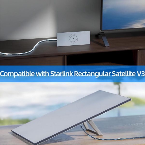 Temzick 150Ft/46M Starlink Gen 3 Cable, Waterproof Satellite Replacement Standard V3 Cable For Starlink Rectangular Satellite Gen 3 Starlink Cable Extension Starlink Accessories (150Ft) - Image 5