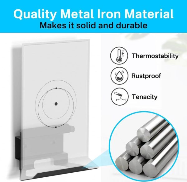 Durable Metal Router Mount For Starlink V2 Router Wall Mount With Ethernet Adapter Wall Bracket - Protection Brackets Holder For Starlink V2 Mesh Router Mount With Cable Management - Image 5