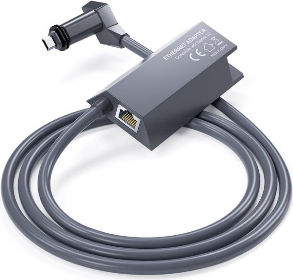 Starlink Ethernet Adapter For Starlink Rectangular Satellite Internet V2, Starlink Ethernet Adapter Gen 2 For Wired External Network Fast &Amp; Stable Connection Starlink Standard Actuated Gen 2 Adapter