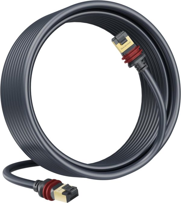 Starlink Gen 3 Cable, 82Ft/25M Bytewave Starlink Standard Ethernet Replacement Cable [Special Plug Design, High-Speed Transmission] Starlink V3 Accessories Waterproof (Gray)