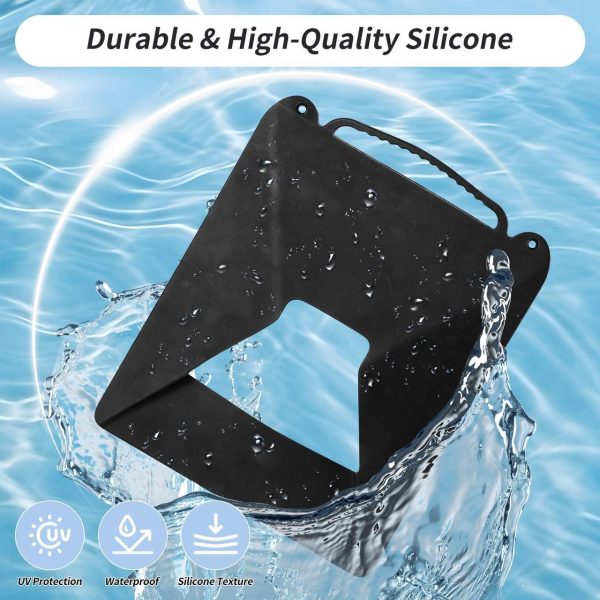Starlink Mini Case Cover, Silicone Protector With Hook To Hang Starlink Mini On The Backpack For Non-Stop Signal Black - Image 5