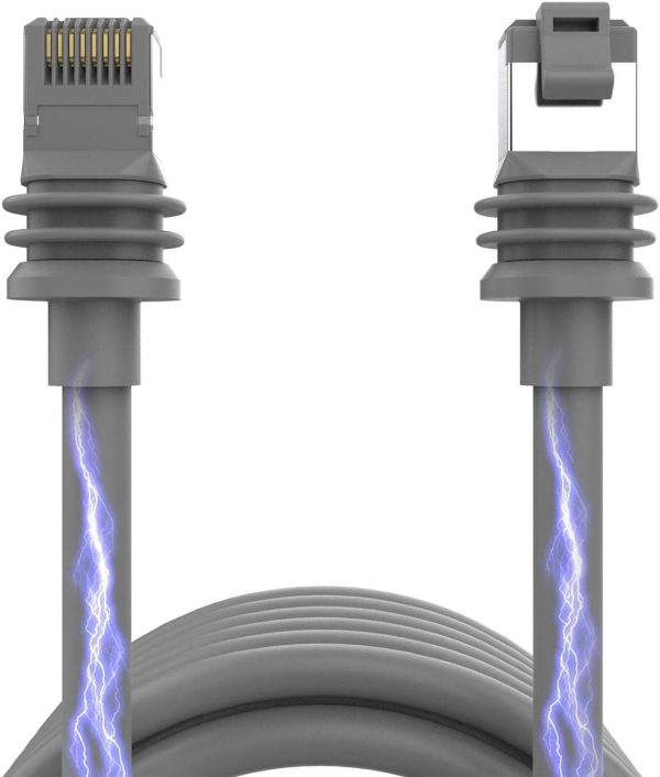 Zinweyton Starlink Cable Gen3 150Ft V3 For Starlink Standard Kit,Star Link Ethernet Cable Waterproof Grey